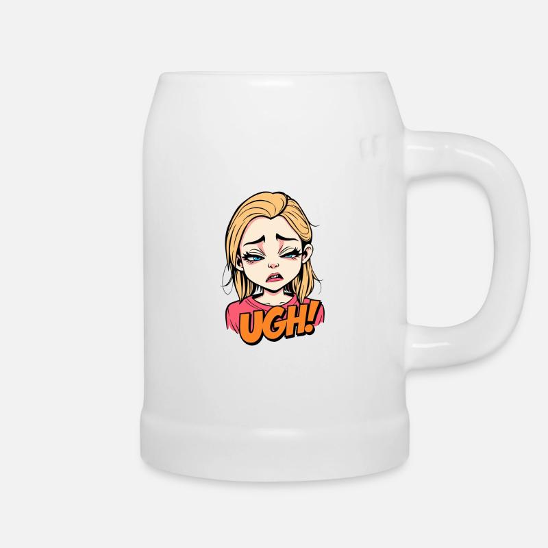 Ugh - Beer Mug - white