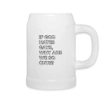 Gay humour - Beer Mug - white - Right