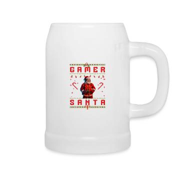 Père Noël gamer - Chope en céramique - blanc - Droite