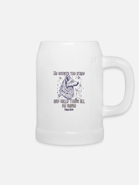 Bibelvers Christlich Religiös - Bierkrug - Weiß