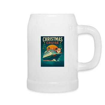 Croisière de Noël - Chope en céramique - blanc - Droite