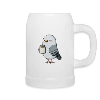 Cozy Pigeon Kaffee-Schlucker - Bierkrug - Weiß - Rechts