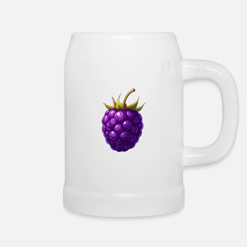 blackberry - Beer Mug - white