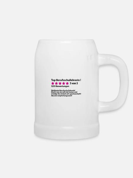 Abschiedsgeschenk Berufsschullehrerin zum Abschied - Bierkrug - Weiß
