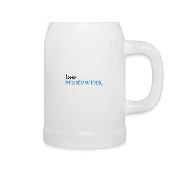 Loses Mundwerk! - Bierkrug - Weiß - Rechts