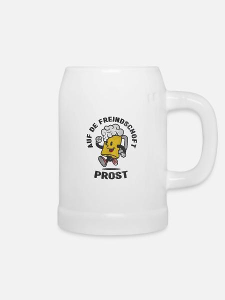 Prost - Bierkrug - Weiß