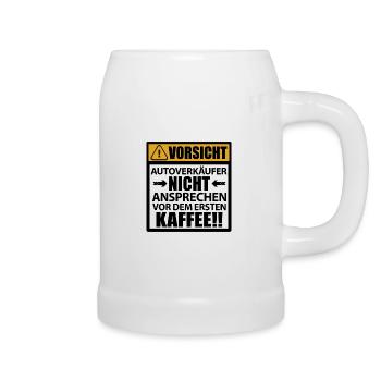 Autoverkäufer Autohaus Team Danke lustige Sprüche - Bierkrug - Weiß - Rechts