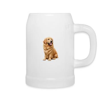 Golden Retriever - Beer Mug - white - Right