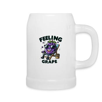 Feeling Grape - Bierkrug - Weiß - Rechts