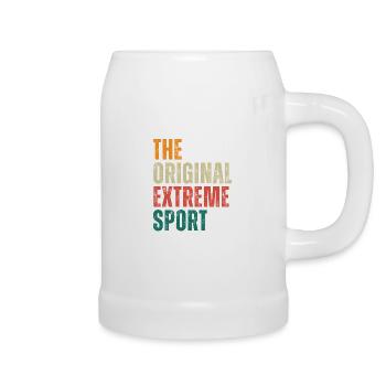 THE ORIGINAL EXTREME SPORT Sports Logging - Beer Mug - white - Right