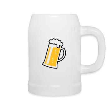 XLustig Design for Cheerful Occasions (R/3) - Beer Mug - white - Right