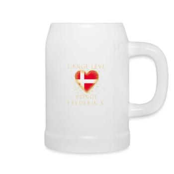 Læng leve Konge Frederik X Dänemark - Bierkrug - Weiß - Rechts