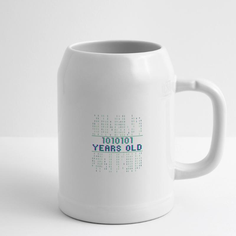 85th Birthday 85 Years Old Binary Code Coder Beer Mug