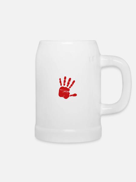 High five! - Bierkrug - Weiß