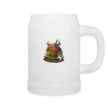 Weekend Warrior - Wikinger mit Bier am Wochenende - Bierkrug - Weiß - Rechts