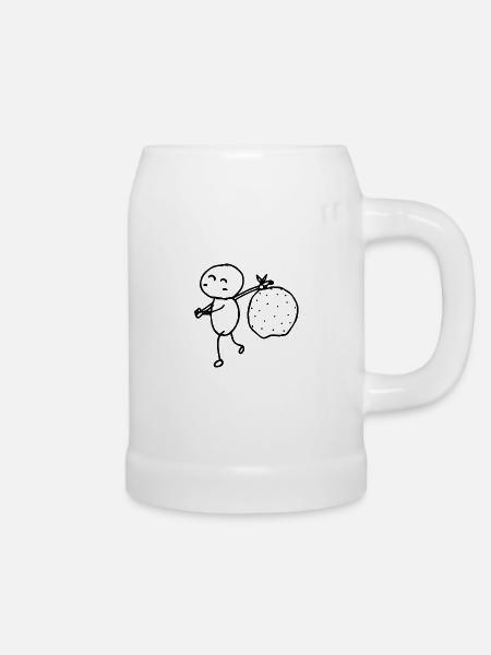 bis später - Bierkrug - Weiß