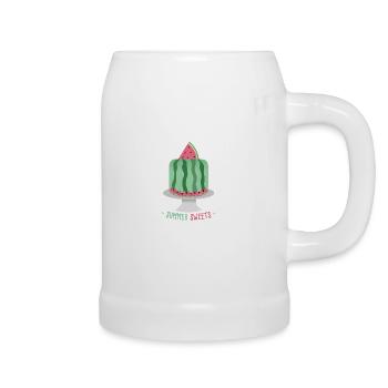 Melone - Bierkrug - Weiß - Rechts