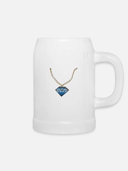 Kette Diamant - Bierkrug - Weiß
