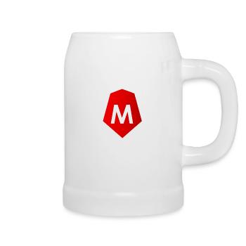 M Schild - Bierkrug - Weiß - Rechts