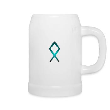 Symbole de rune d'Othila - Chope en céramique - blanc - Droite