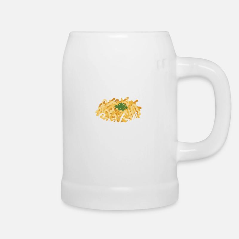 Spätzle Sprüche | Schwäbisch Schwaben Geschenkidee - Bierkrug - Weiß