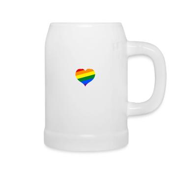 Gegen Rassismus Nazis Faschismus | Antifa Geschenk - Bierkrug - Weiß - Rechts