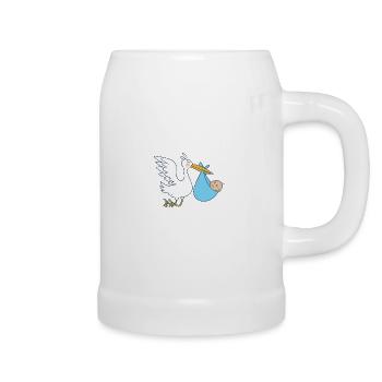 Midwife | Pregnant obstetrician profession gifts - Beer Mug - white - Right