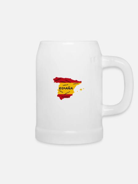 Espana - Spanien - Bierkrug - Weiß