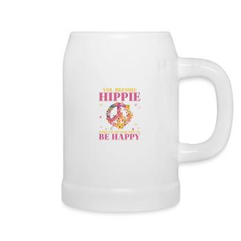 Hippie Peace | Carnival costume hippies gift - Beer Mug - white - Right