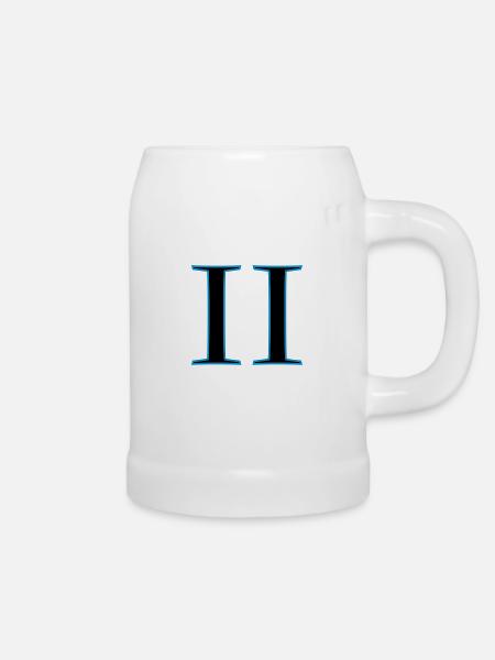 roman2 - Bierkrug - Weiß