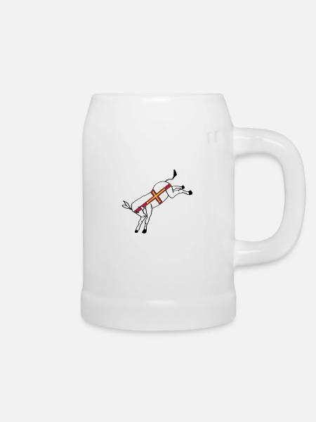 guernseydonkey - Bierkrug - Weiß