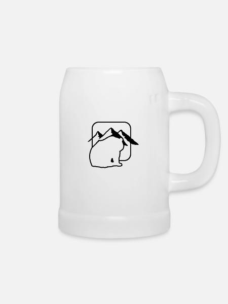 baer - Bierkrug - Weiß
