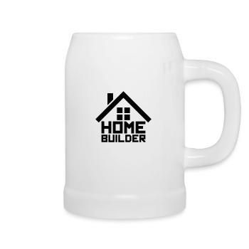 constructeur de maisons home house building building logo de - Chope en céramique - blanc - Droite