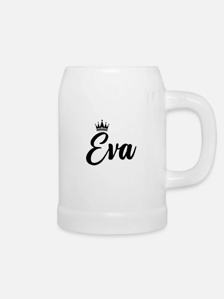 eva - Bierkrug - Weiß