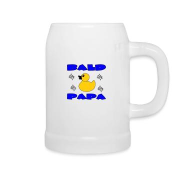 BALD PAPA - Beer Mug - white - Right