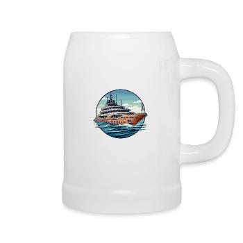 Super Yacht - Chope en céramique - blanc - Droite