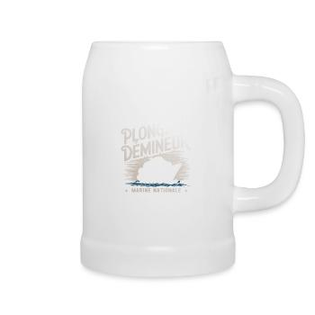Plongeur Démineur Marine Nationale - Chope en céramique - blanc - Droite