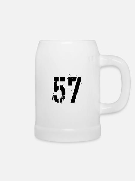 Nummer 57 - Bierkrug - Weiß