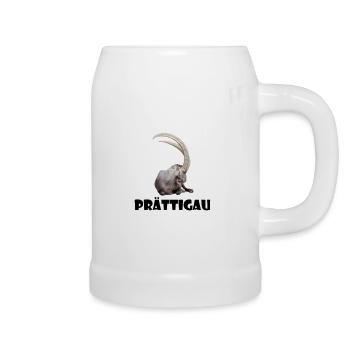Chemise Prättigau – Steinbock design pour les Grisons - Chope en céramique - blanc - Droite