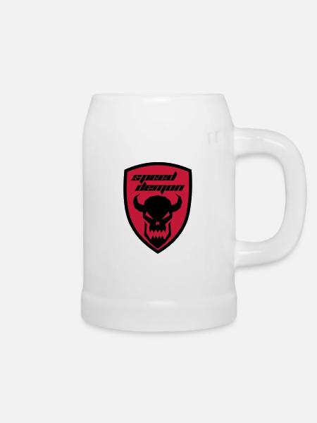 Speed Demon - Bierkrug - Weiß