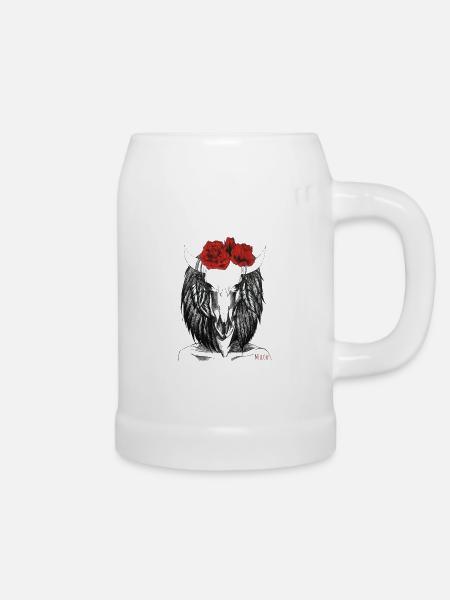 Sternzeichen -Taurus - Bierkrug - Weiß