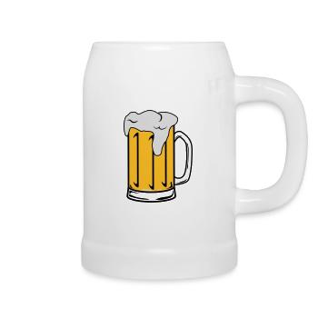 Designer/ Motiv Bierkrug - Bierkrug - Weiß - Rechts