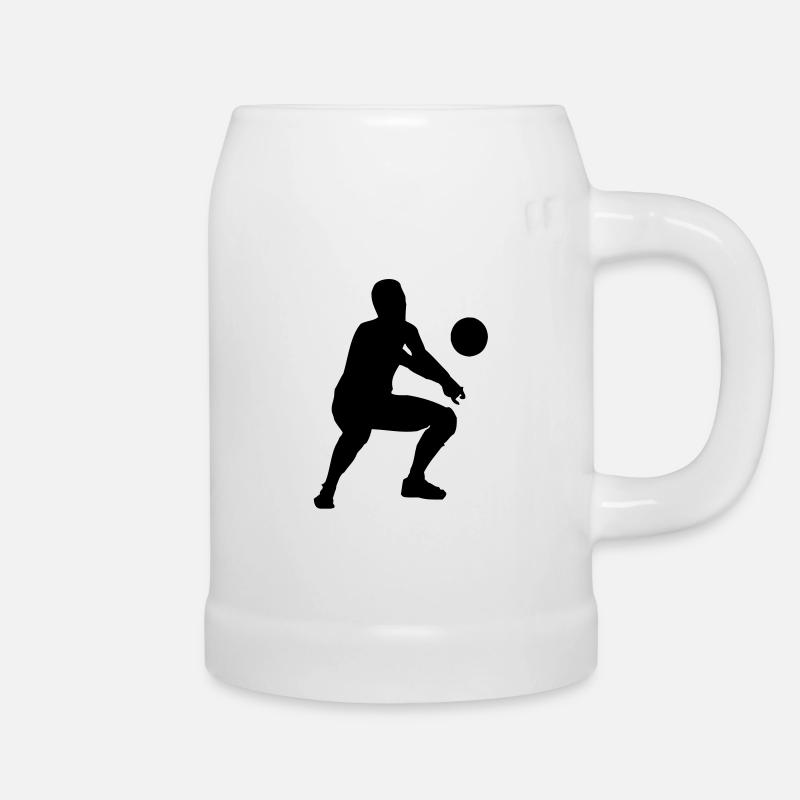 volleyball bagger - Bierkrug - Weiß
