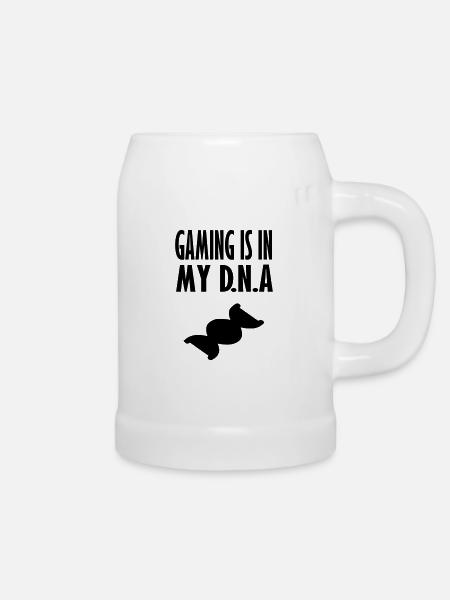 Spiele-DNA - Bierkrug - Weiß