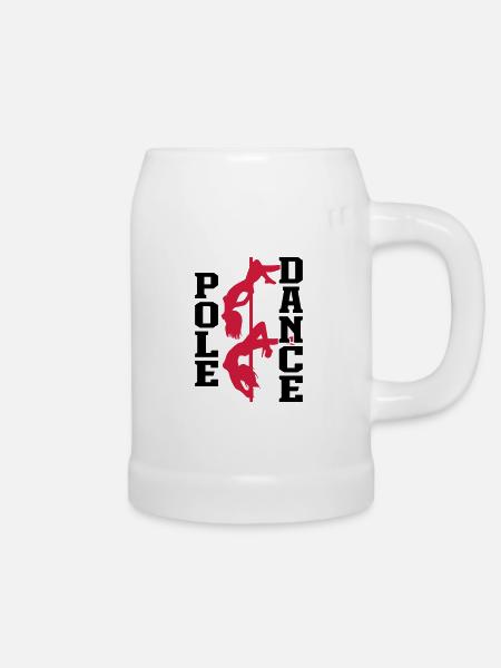 Pole Dance - Bierkrug - Weiß