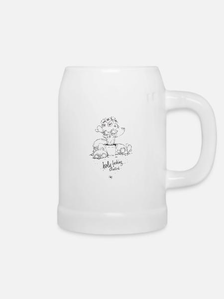 bastard - Bierkrug - Weiß