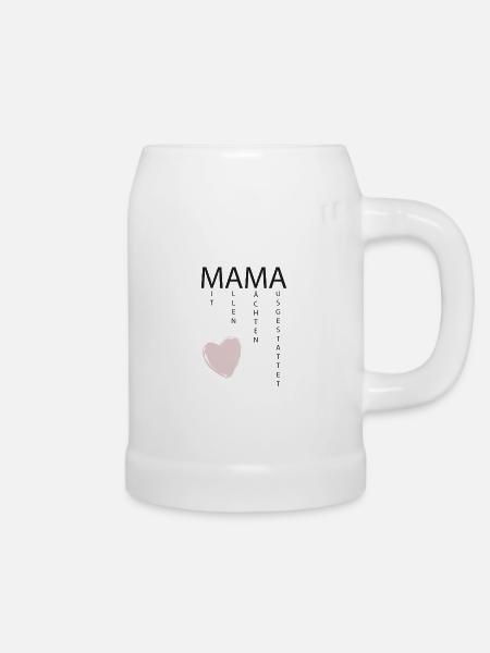 Mama - Bierkrug - Weiß