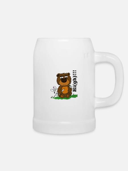 Ted-High - Bierkrug - Weiß