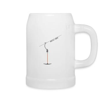 Alt aber gut - Der Ankerlift im Skigebiet - Bierkrug - Weiß - Rechts