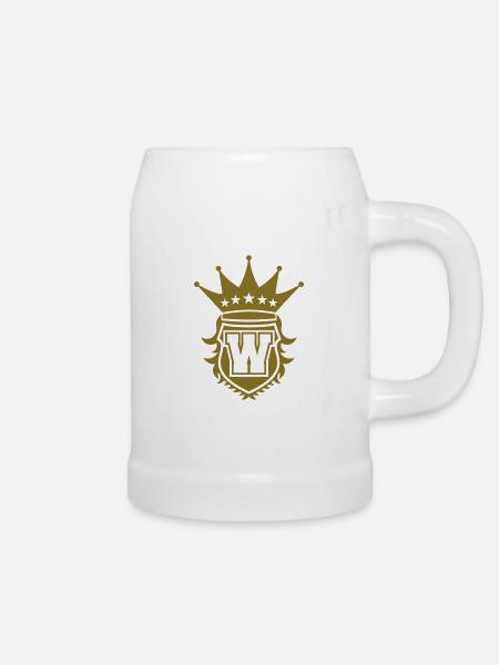 W Crest - Bierkrug - Weiß